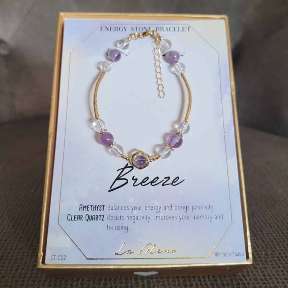 La Meno Breeze🌬 Energy⚡️Stone Bracelet - NIB